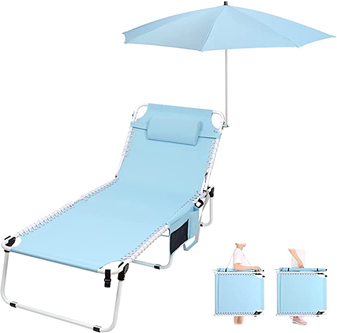 Beach chair with canopy 