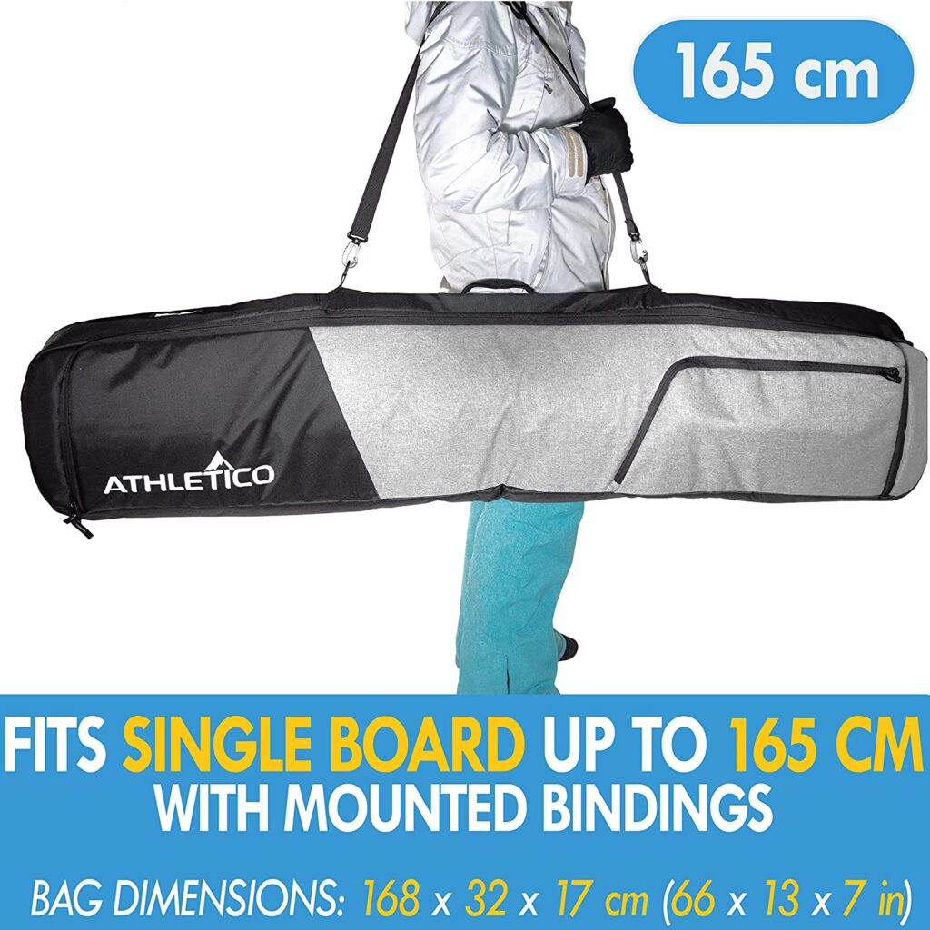 Snowboard travel bag for flying