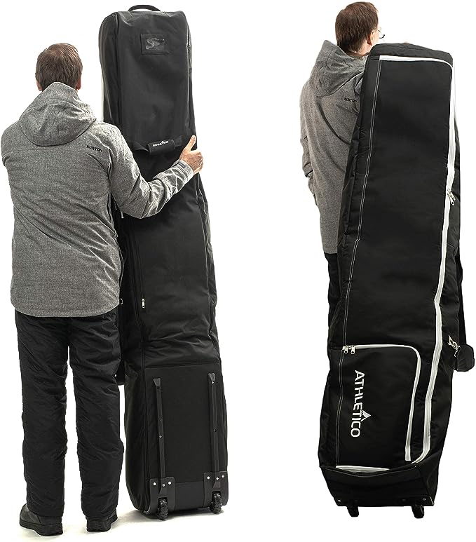 Ski travel bag with wheels